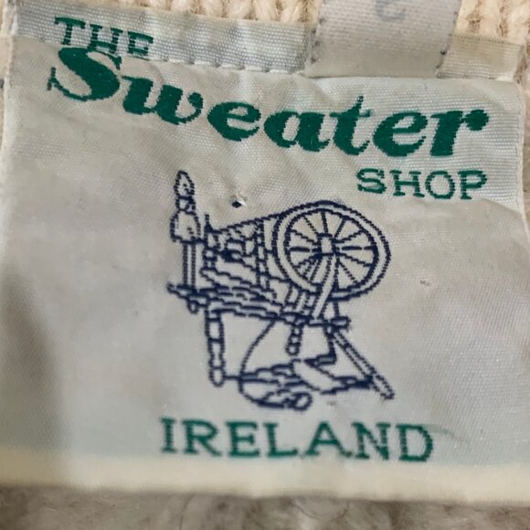 THE SWEATHER SHOP IRELAND VINTAGE KNITTED WOOL SWEATER CARDIGAN PATTERNS SIZE S - Picture 11 of 11